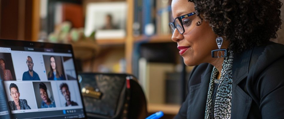About | Gillerra Law, LLC | Probate Attorney Black female attorney working remotely with clients.